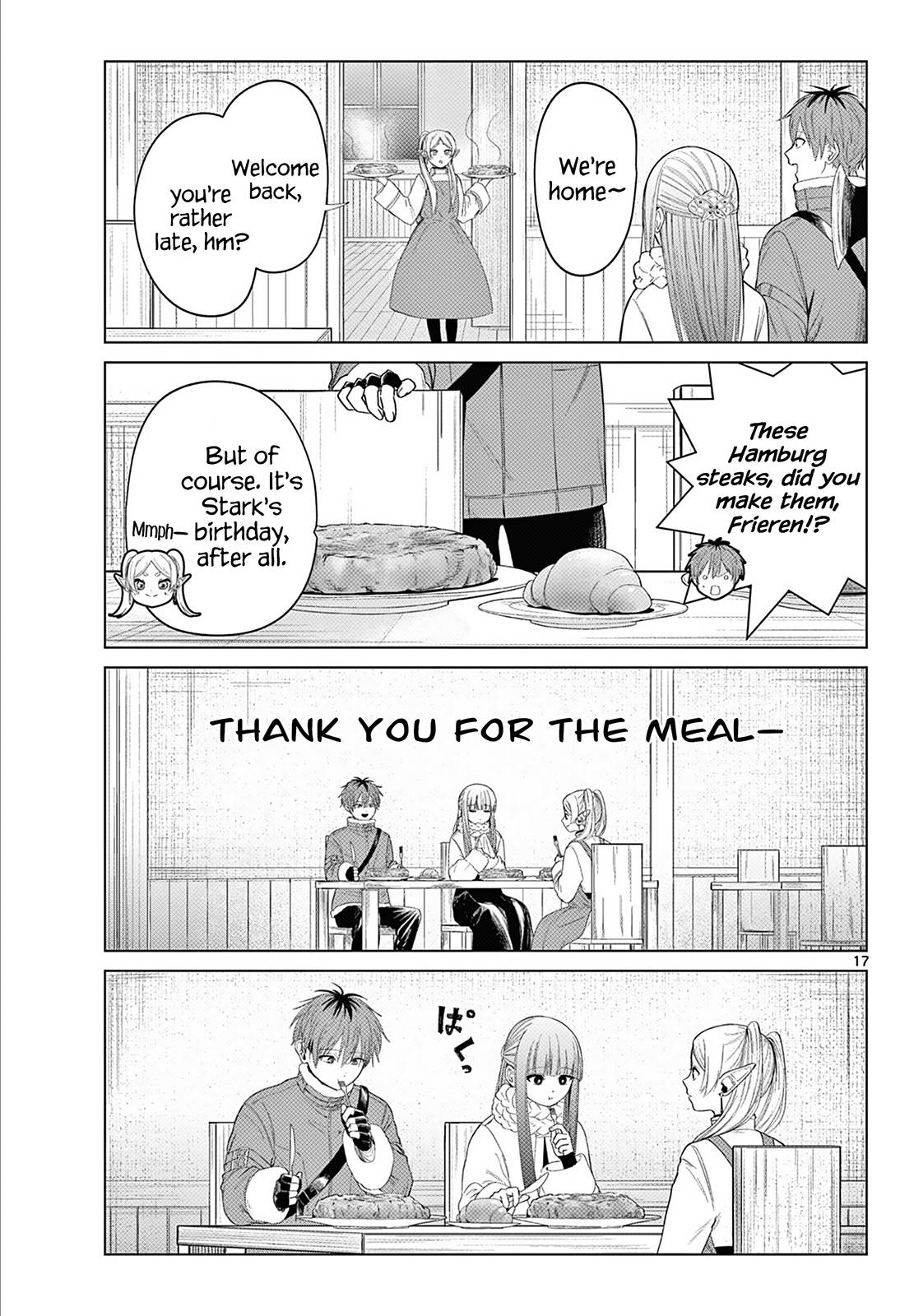 Sousou no Frieren Chapter 110.1 page 17 - Chapter 110.1: Frieren at the Kitchen