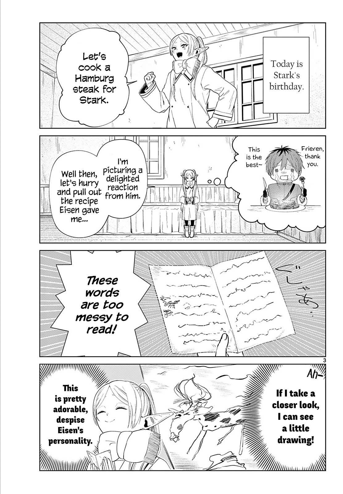 Sousou no Frieren Chapter 110.1 page 4 - Chapter 110.1: Frieren at the Kitchen