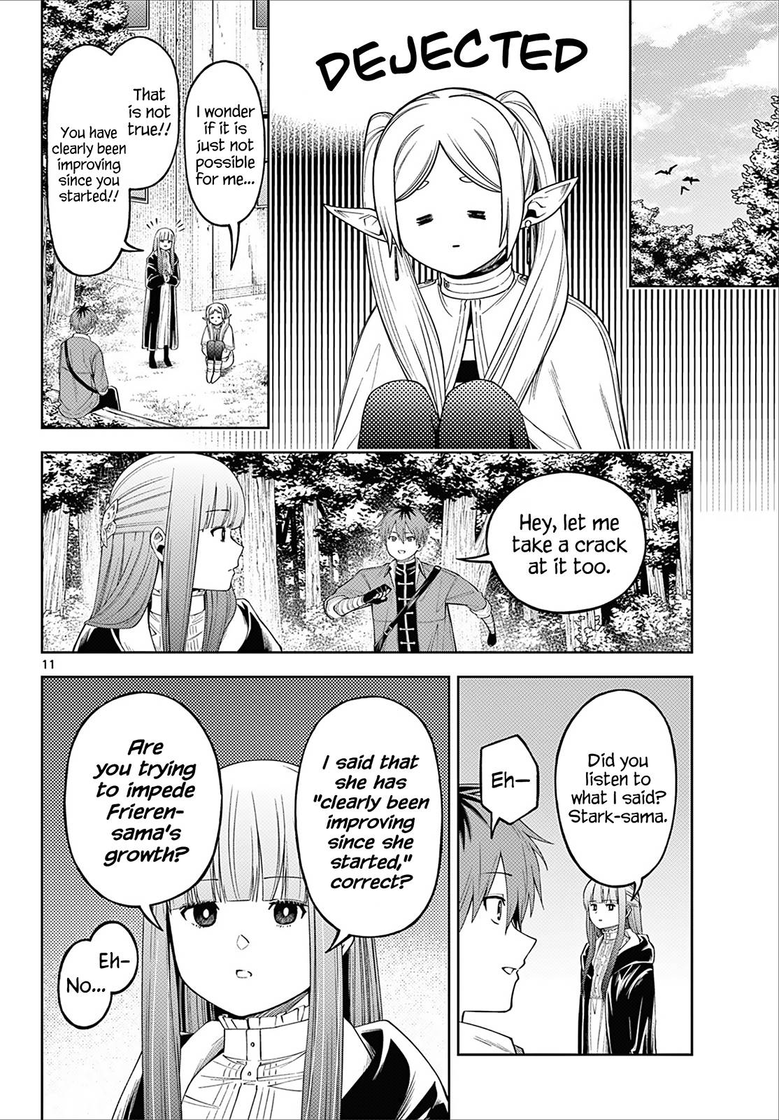 Sousou no Frieren Chapter 110.3 page 11 - Chapter 110.3: Frieren Wants to Learn About the Humans