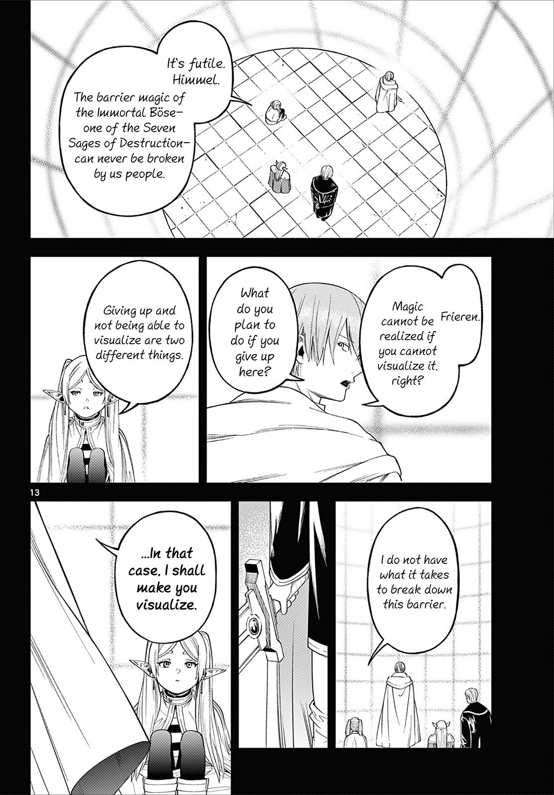 Sousou no Frieren Chapter 110.3 page 13 - Chapter 110.3: Frieren Wants to Learn About the Humans