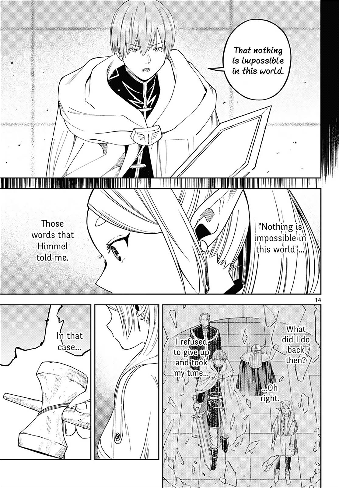 Sousou no Frieren Chapter 110.3 page 14 - Chapter 110.3: Frieren Wants to Learn About the Humans