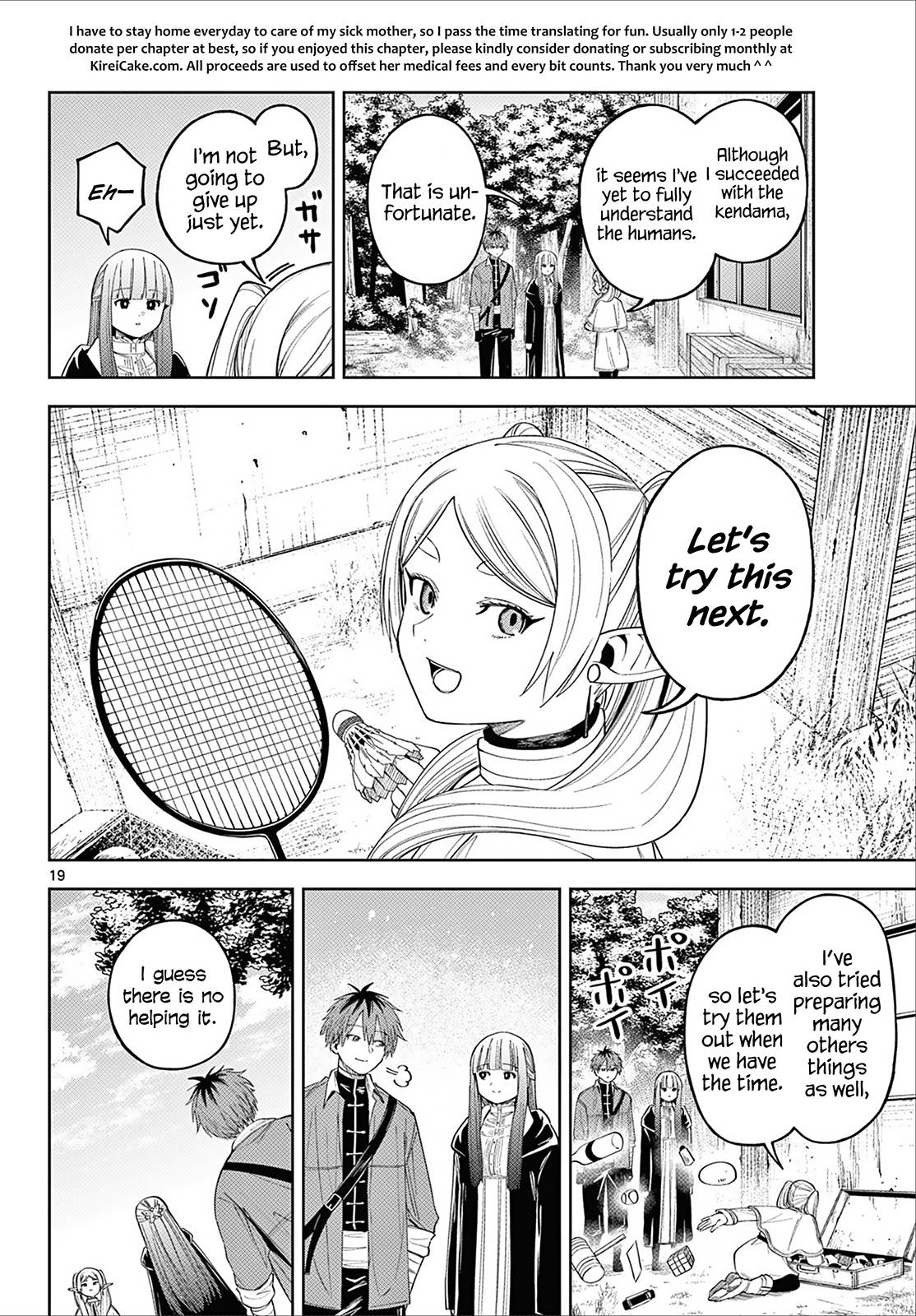 Sousou no Frieren Chapter 110.3 page 19 - Chapter 110.3: Frieren Wants to Learn About the Humans
