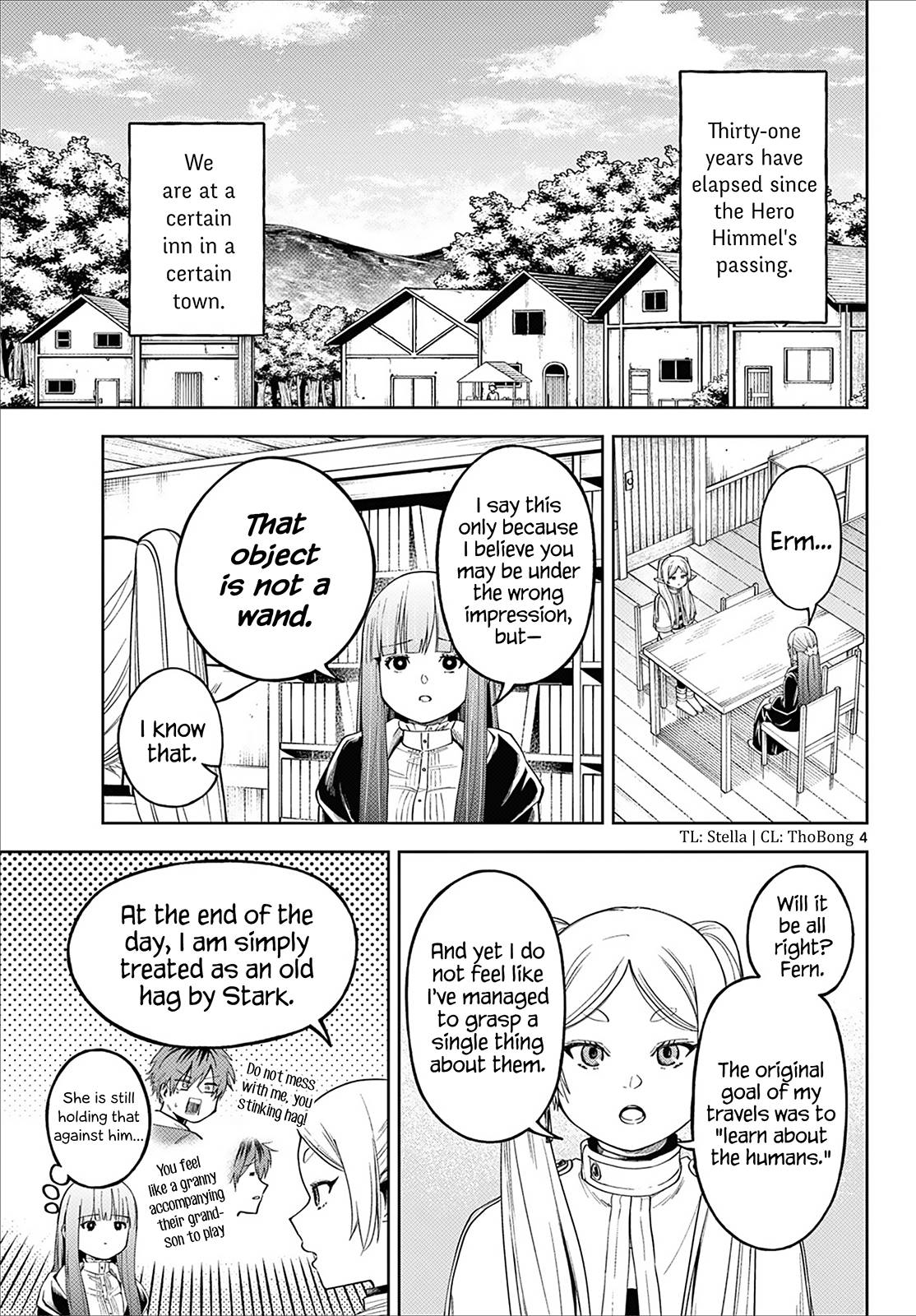 Sousou no Frieren Chapter 110.3 page 4 - Chapter 110.3: Frieren Wants to Learn About the Humans