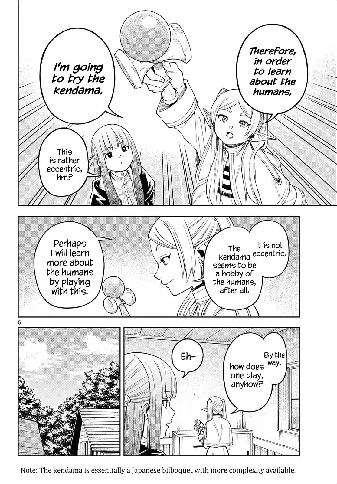 Sousou no Frieren Chapter 110.3 page 5 - Chapter 110.3: Frieren Wants to Learn About the Humans