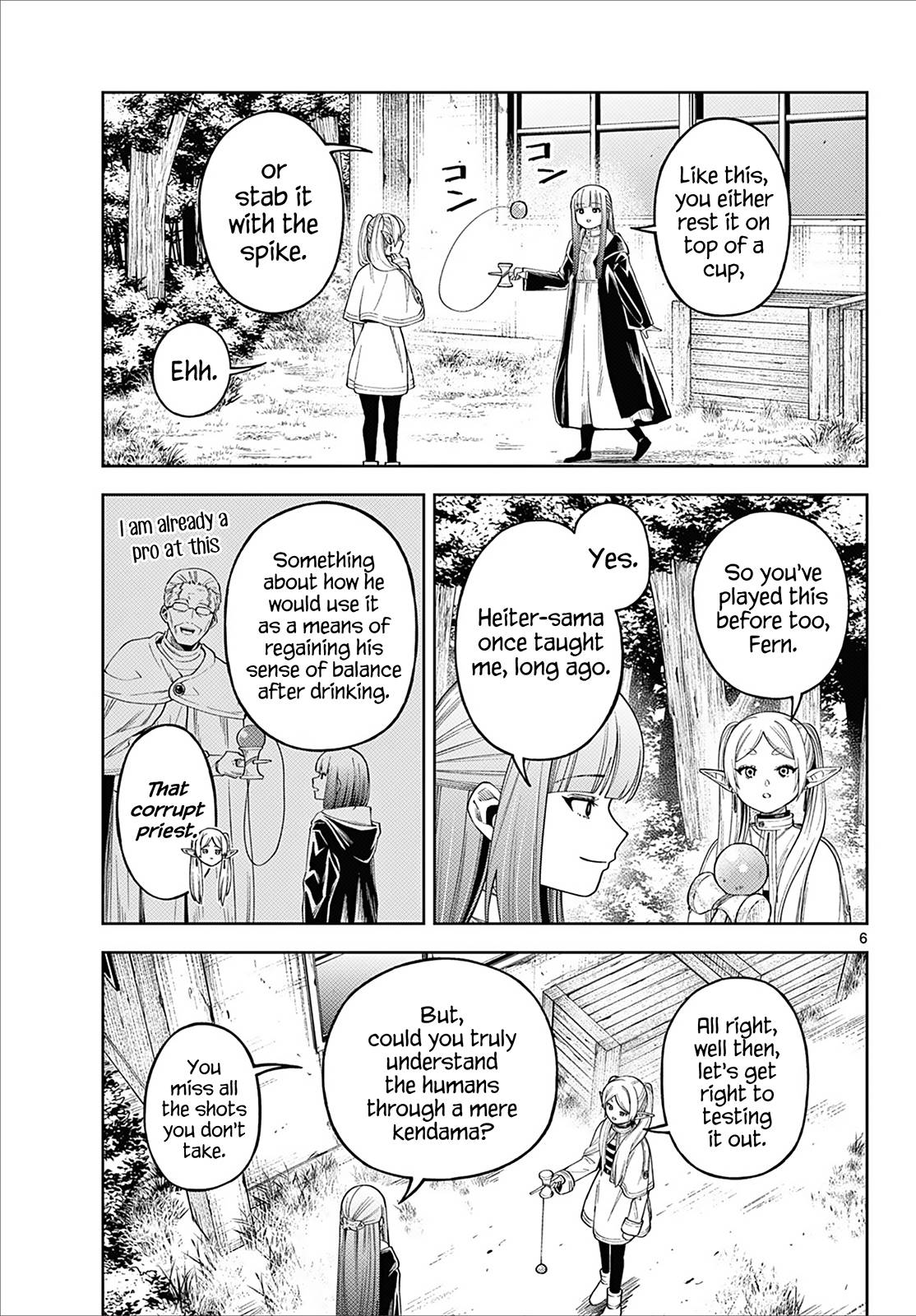 Sousou no Frieren Chapter 110.3 page 6 - Chapter 110.3: Frieren Wants to Learn About the Humans