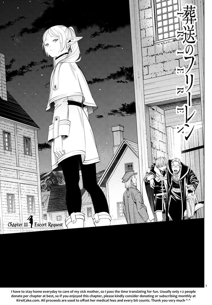 Sousou no Frieren Chapter 111 page 1 - Chapter 111: Escort Mission