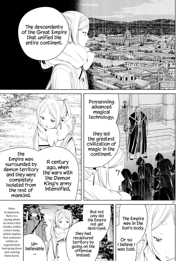 Sousou no Frieren Chapter 121 page 11 - Chapter 121: Monsters on the Road