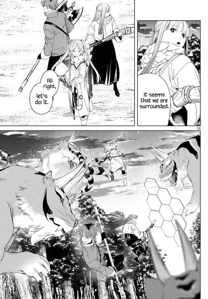 Sousou no Frieren Chapter 121 page 13 - Chapter 121: Monsters on the Road