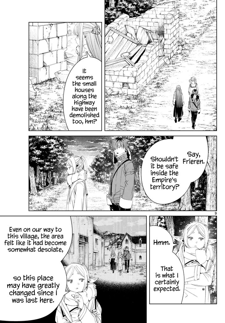 Sousou no Frieren Chapter 121 page 9 - Chapter 121: Monsters on the Road