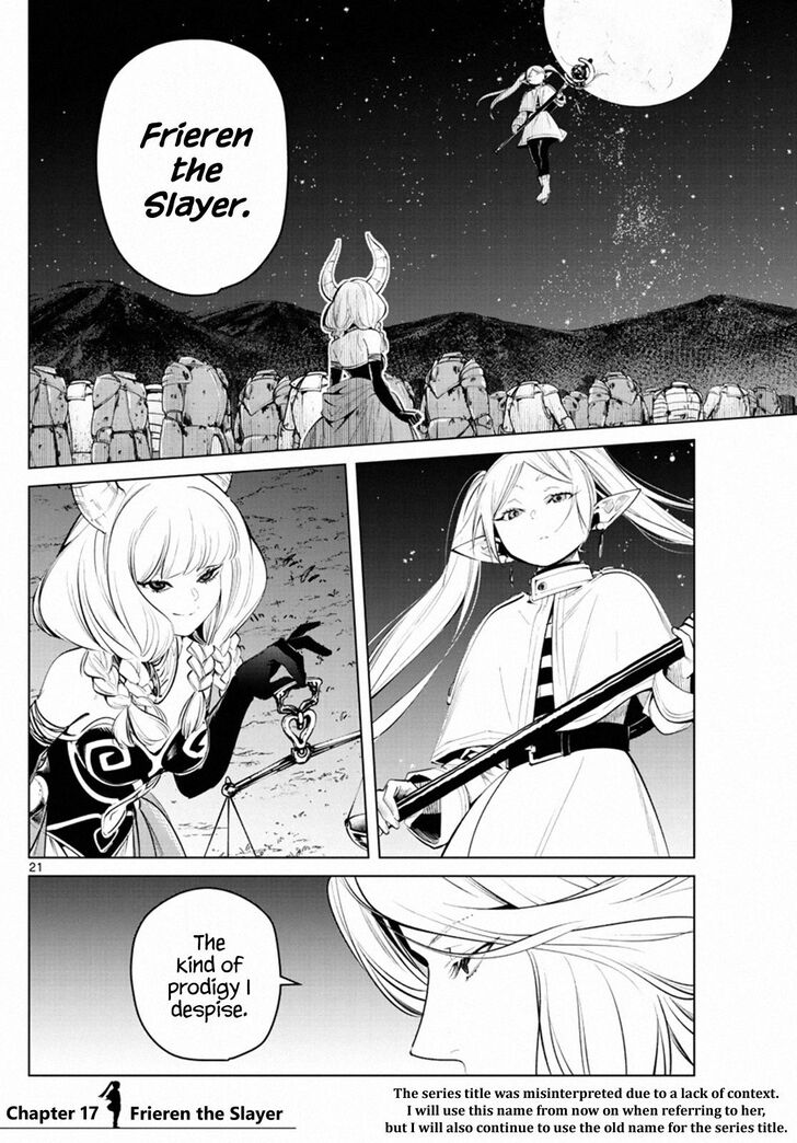 Sousou no Frieren Chapter 17 page 21 - Chapter 17: Frieren the Slayer
