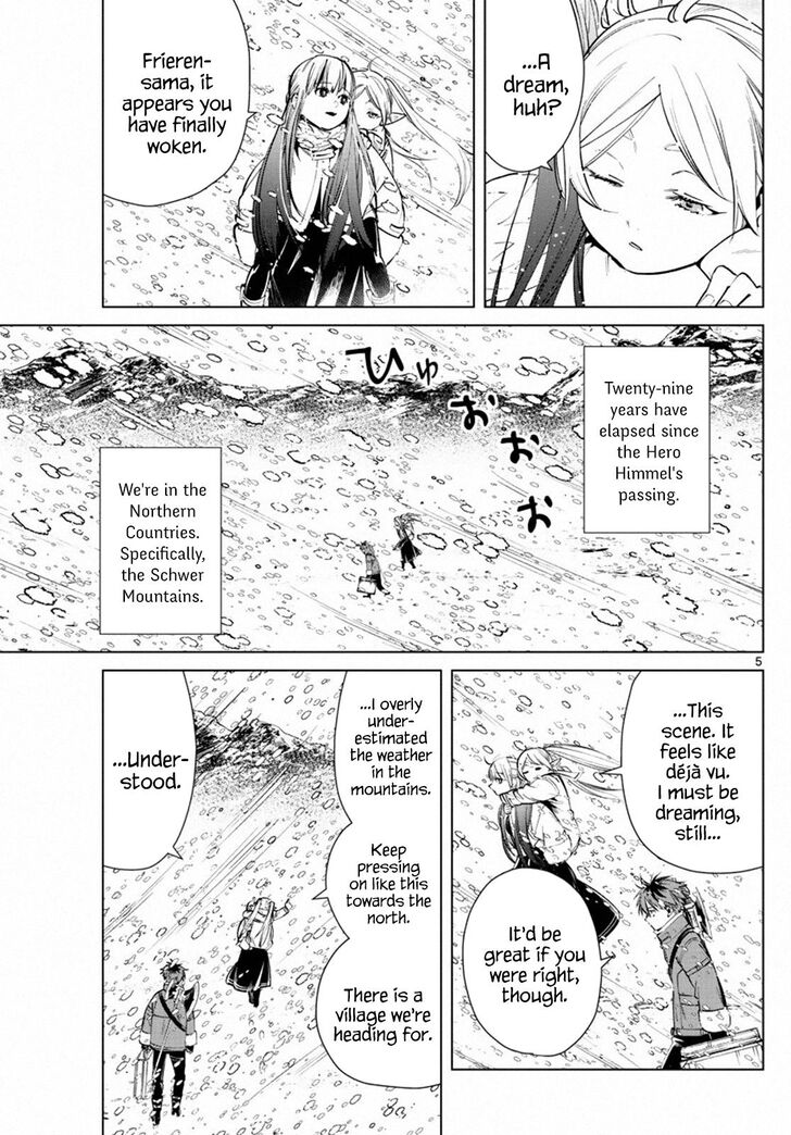 Sousou no Frieren Chapter 25 page 5 - Chapter 25: The Village of the Sword