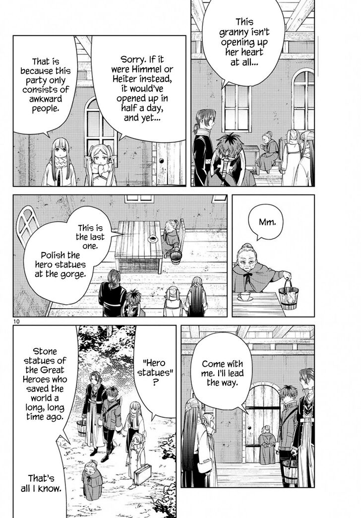 Sousou no Frieren Chapter 34 page 10 - Chapter 34: The Statues of Heroes