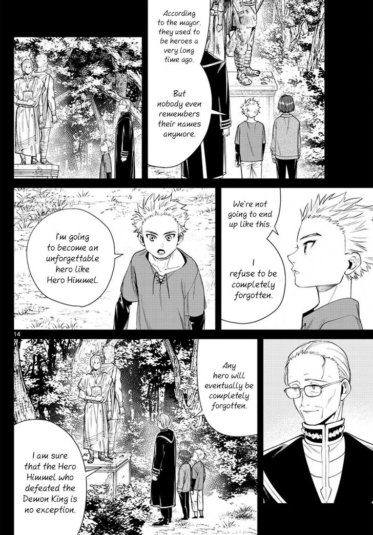 Sousou no Frieren Chapter 34 page 14 - Chapter 34: The Statues of Heroes