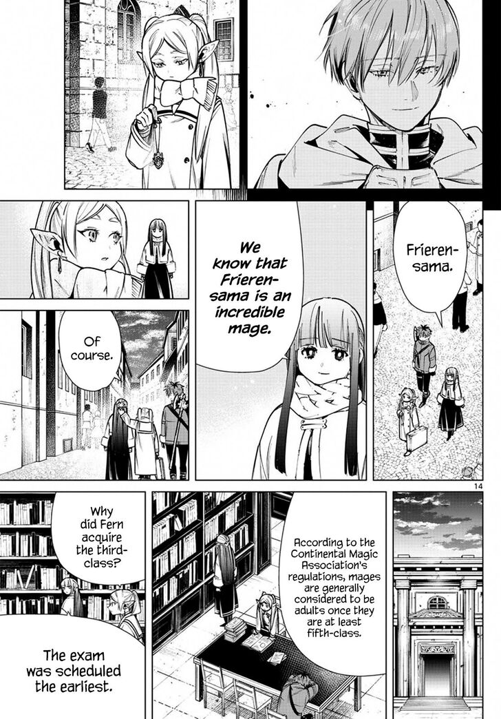 Sousou no Frieren Chapter 37 page 14 - Chapter 37: The First-Class Exam