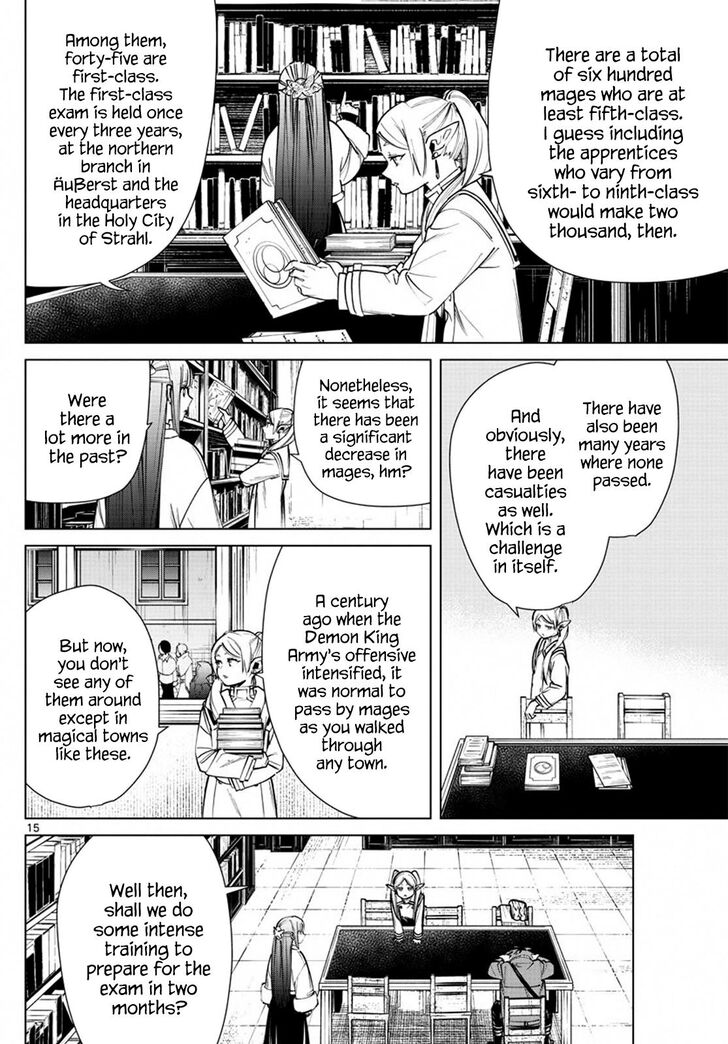Sousou no Frieren Chapter 37 page 15 - Chapter 37: The First-Class Exam