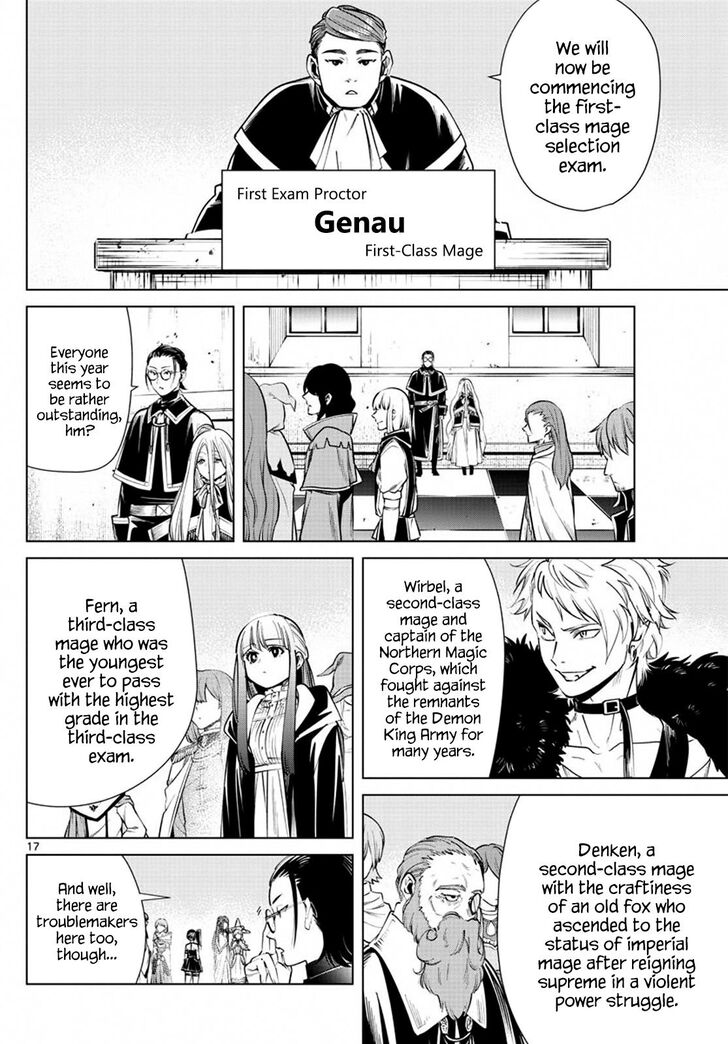 Sousou no Frieren Chapter 37 page 17 - Chapter 37: The First-Class Exam