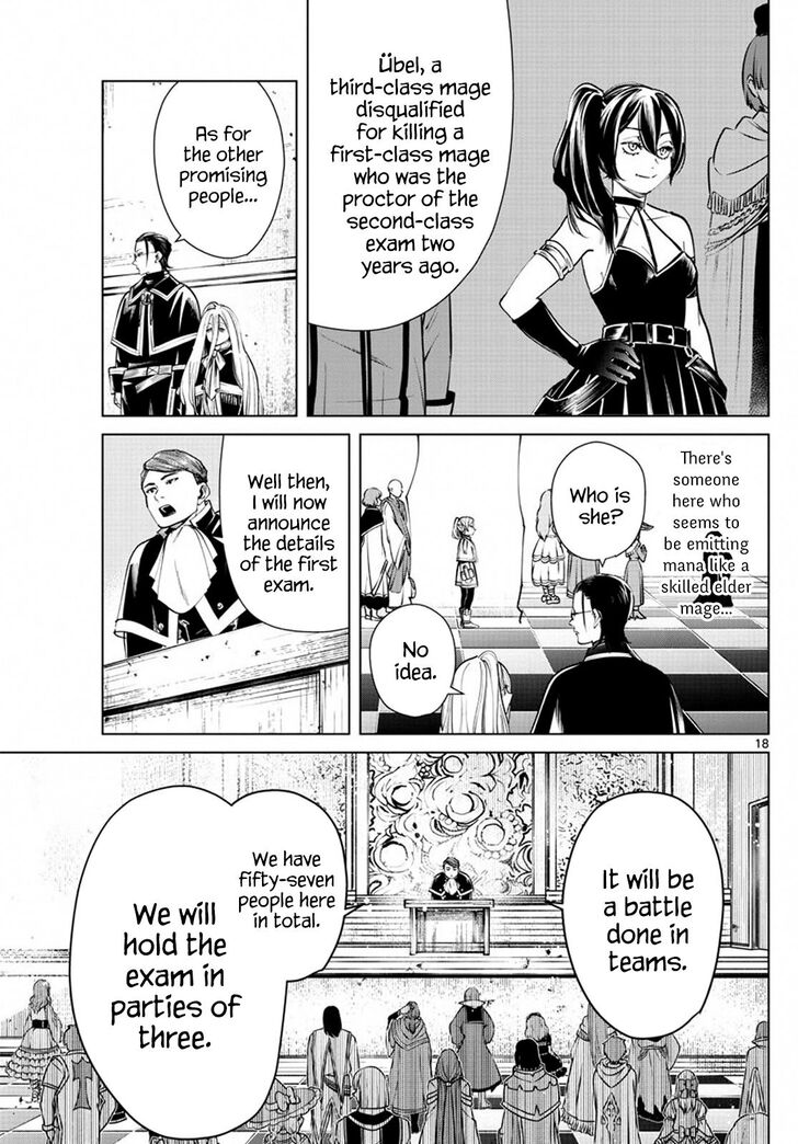 Sousou no Frieren Chapter 37 page 18 - Chapter 37: The First-Class Exam