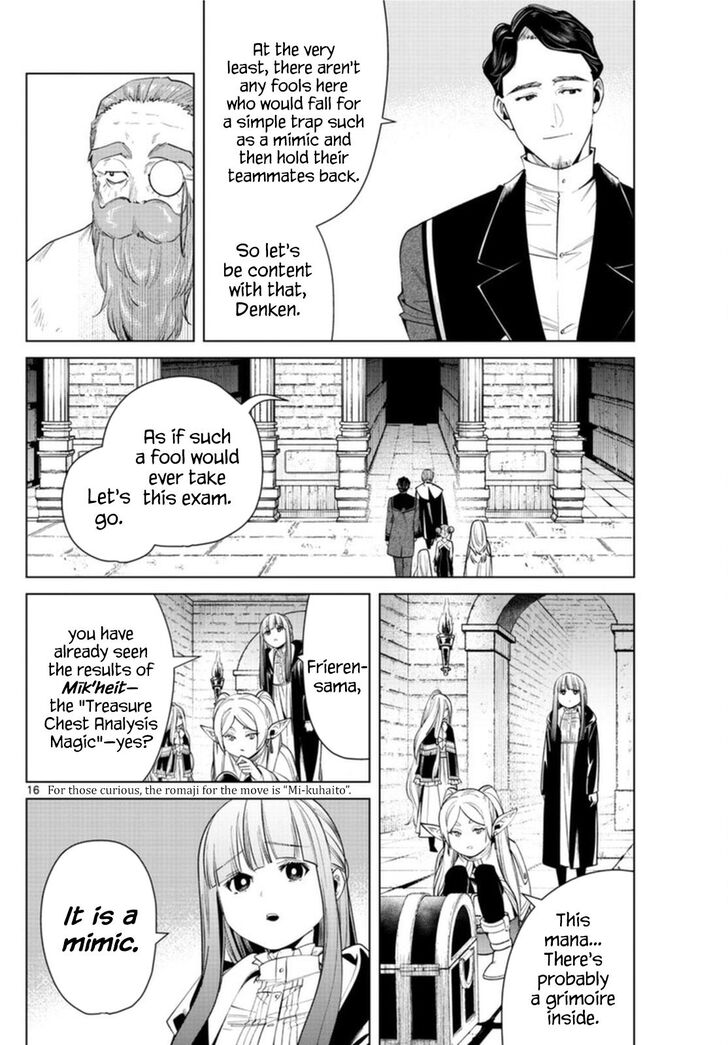 Sousou no Frieren Chapter 48 page 16 - Chapter 48: The Ruins of the King's Tomb
