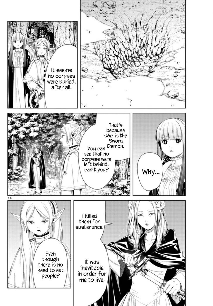 Sousou no Frieren Chapter 64 page 14 - Chapter 64: The Demon with a Sword