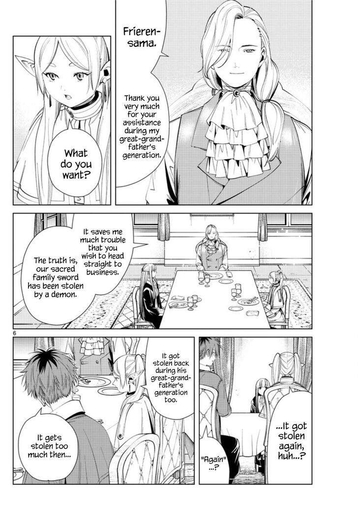 Sousou no Frieren Chapter 64 page 6 - Chapter 64: The Demon with a Sword