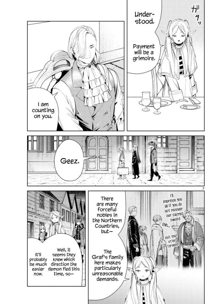 Sousou no Frieren Chapter 64 page 7 - Chapter 64: The Demon with a Sword