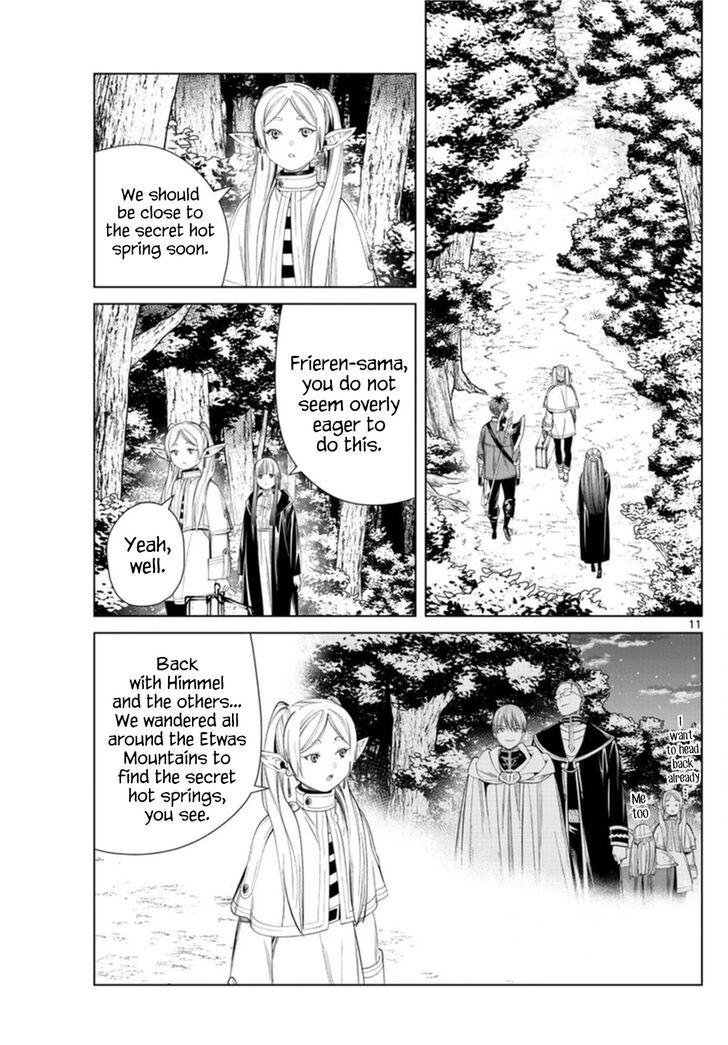 Sousou no Frieren Chapter 65 page 11 - Chapter 65: The Secret Hot Spring of the Etwas Mountains