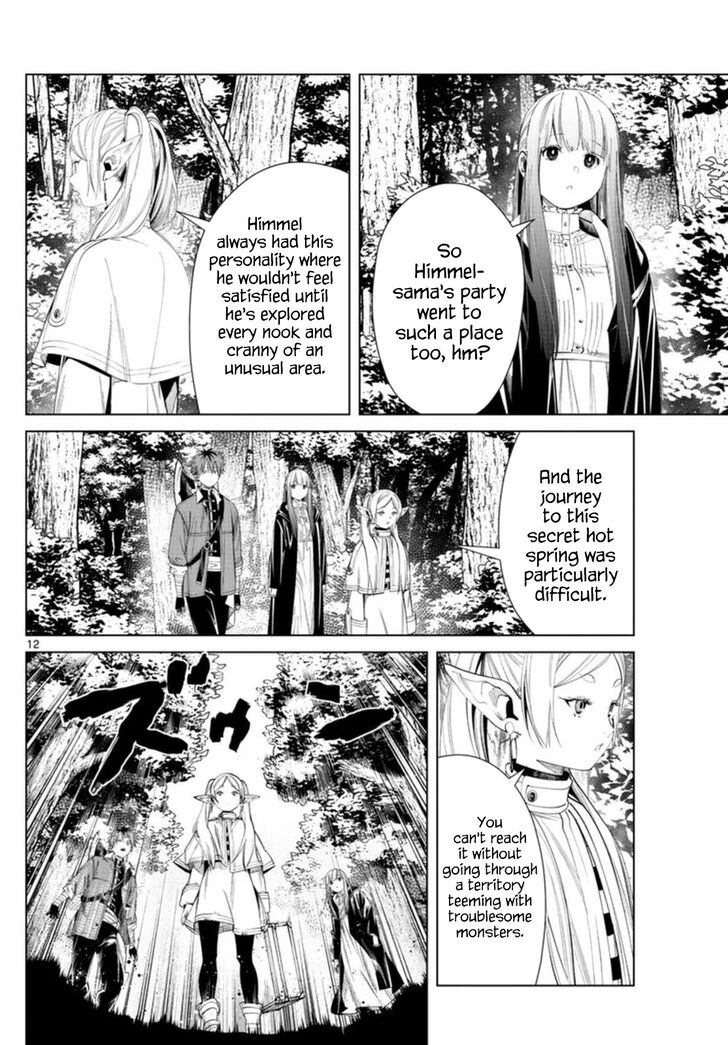 Sousou no Frieren Chapter 65 page 12 - Chapter 65: The Secret Hot Spring of the Etwas Mountains