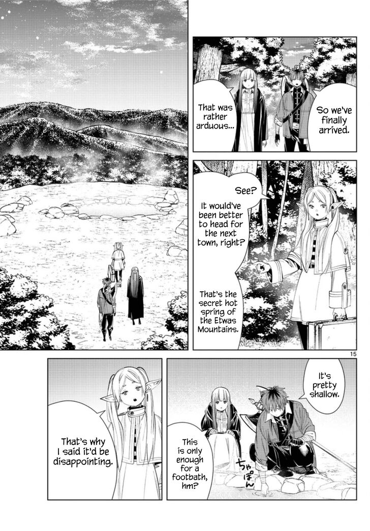Sousou no Frieren Chapter 65 page 15 - Chapter 65: The Secret Hot Spring of the Etwas Mountains