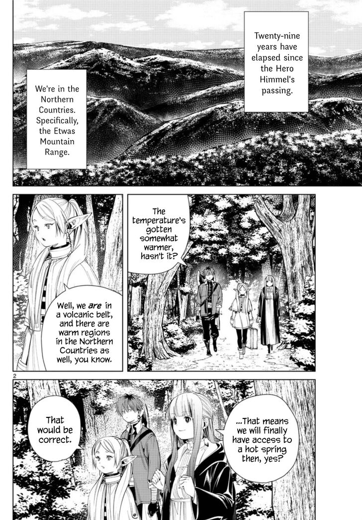 Sousou no Frieren Chapter 65 page 2 - Chapter 65: The Secret Hot Spring of the Etwas Mountains