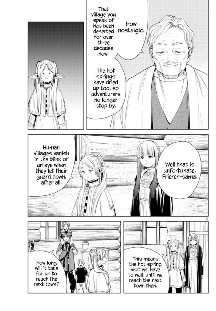 Sousou no Frieren Chapter 65 page 5 - Chapter 65: The Secret Hot Spring of the Etwas Mountains