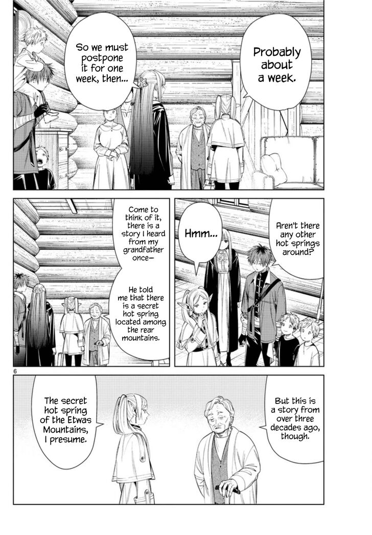 Sousou no Frieren Chapter 65 page 6 - Chapter 65: The Secret Hot Spring of the Etwas Mountains