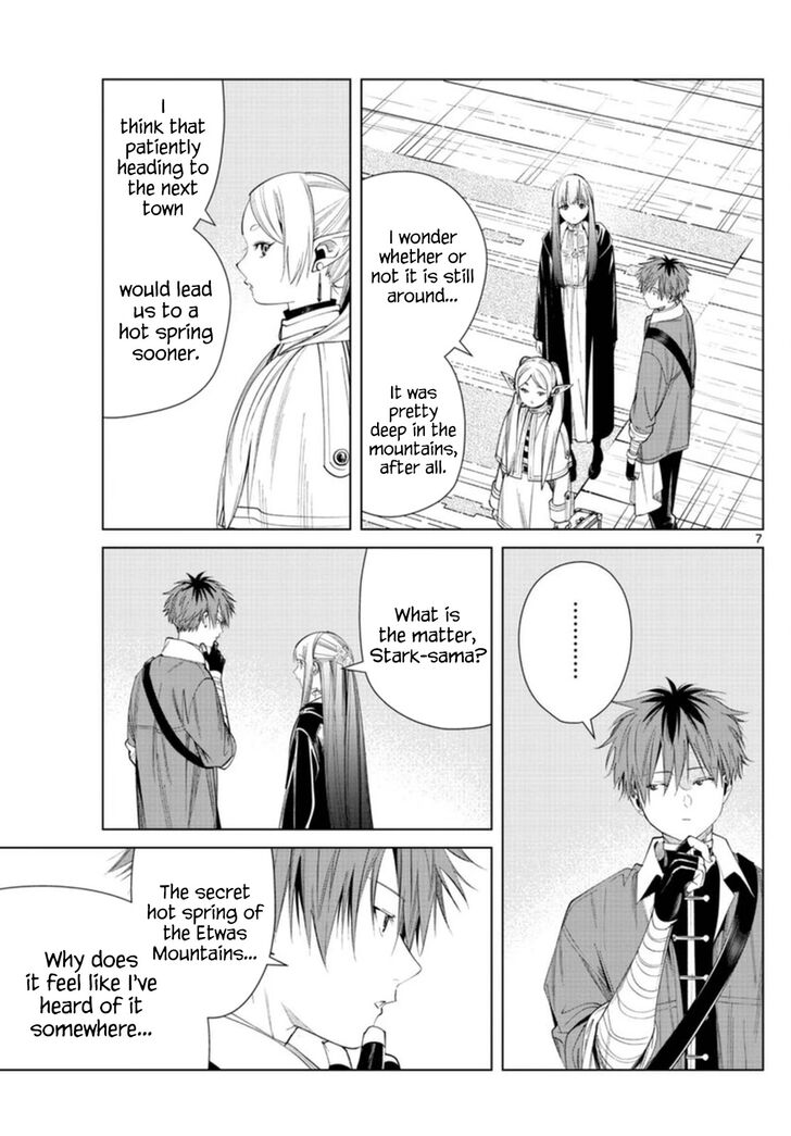 Sousou no Frieren Chapter 65 page 7 - Chapter 65: The Secret Hot Spring of the Etwas Mountains