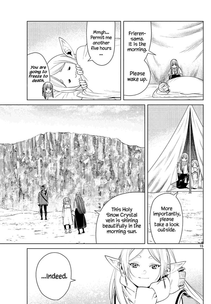 Sousou no Frieren Chapter 80 page 15 - Chapter 80: Holy Snow Crystals