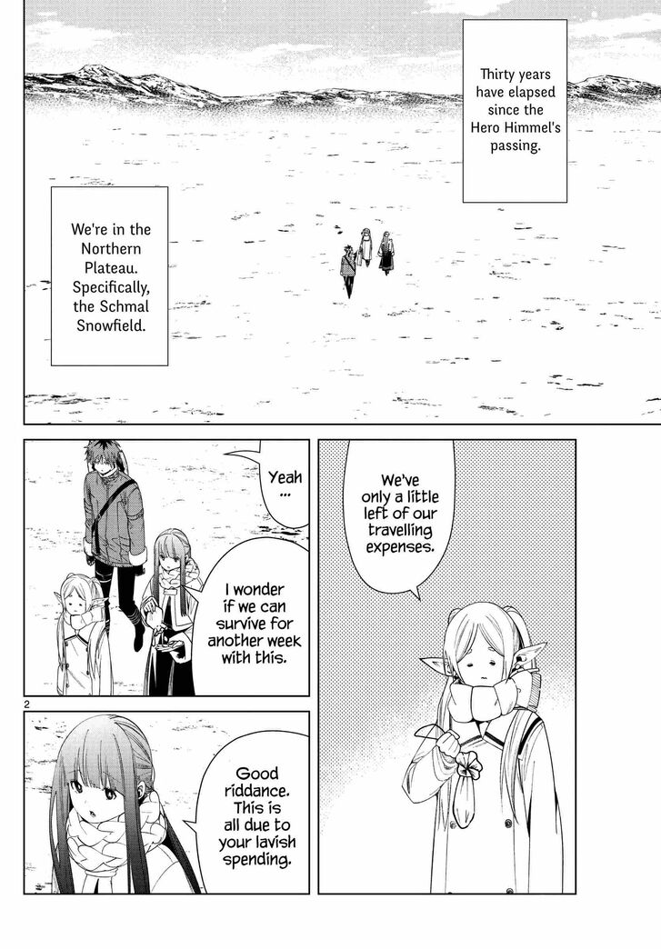 Sousou no Frieren Chapter 80 page 2 - Chapter 80: Holy Snow Crystals