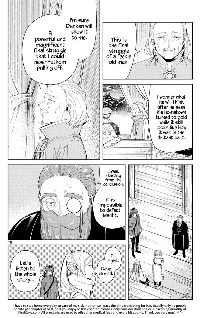 Sousou no Frieren Chapter 82 page 18 - Chapter 82: Diagoldze—The Spell to Transmute All Creation into Gold