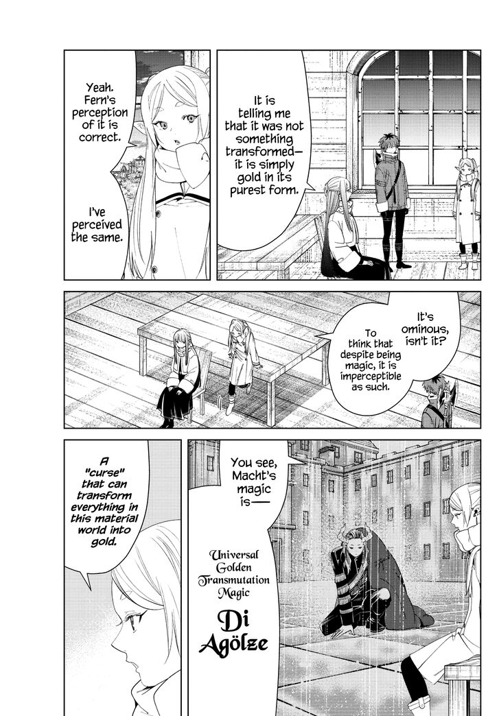 Sousou no Frieren Chapter 82 page 5 - Chapter 82: Diagoldze—The Spell to Transmute All Creation into Gold