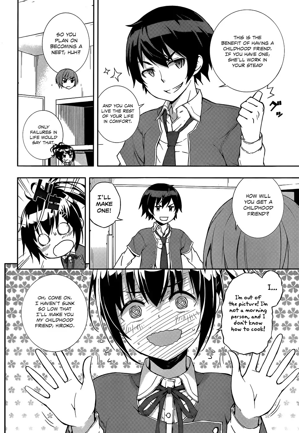 Soutaisei Moteron Chapter 6 page 7 - Chapter 6: The Childhood Friend Theory