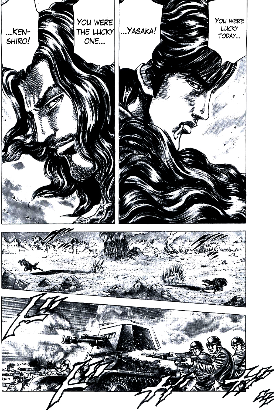 Souten no Ken Chapter 186 page 14 - Chapter 186: Hyakuretsu Ken Explodes!!