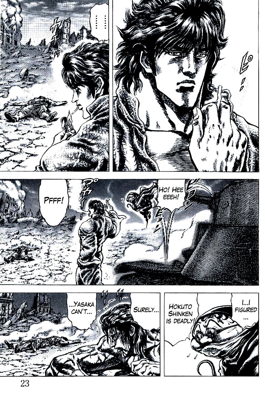 Souten no Ken Chapter 186 page 3 - Chapter 186: Hyakuretsu Ken Explodes!!