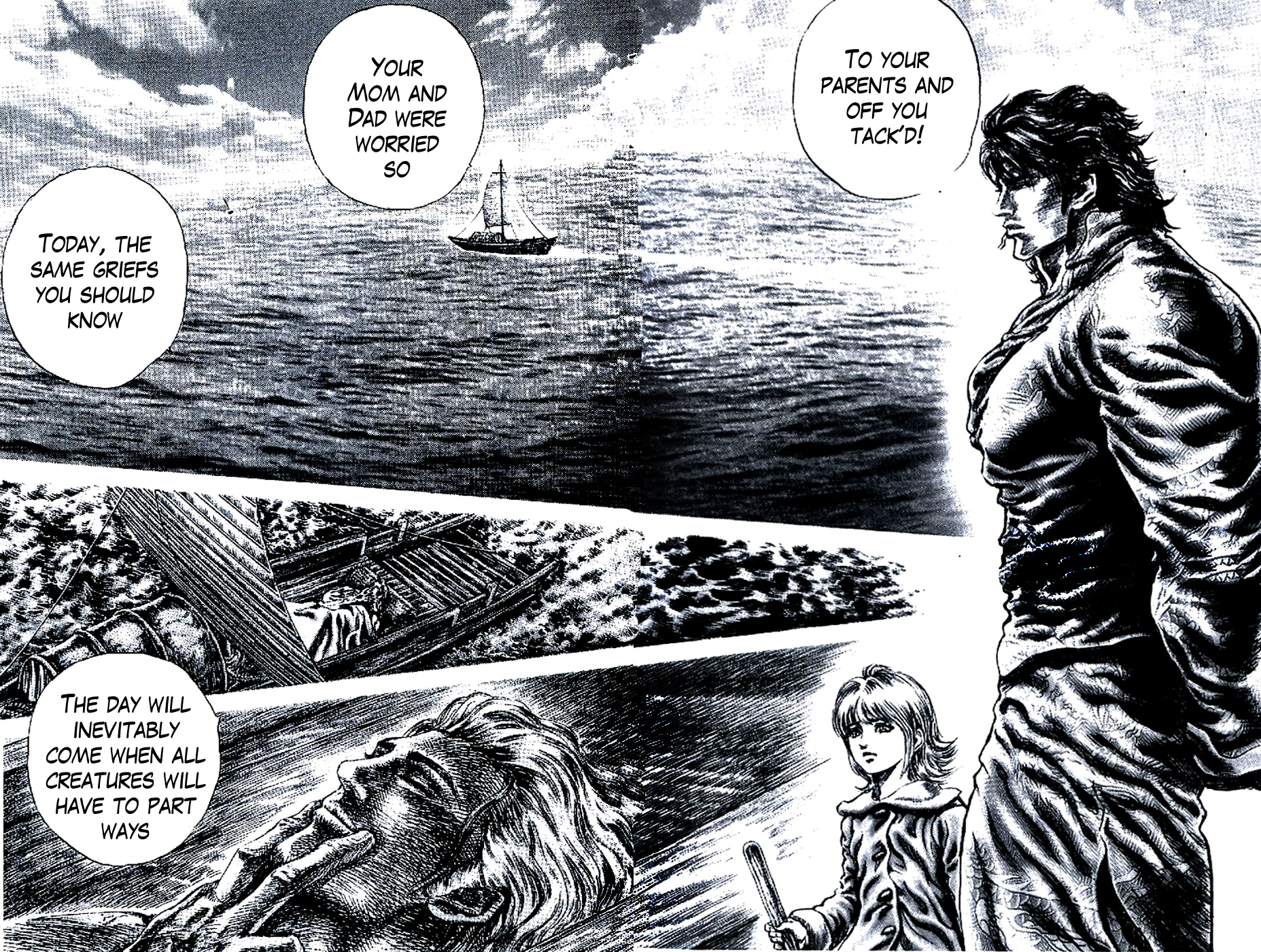 Souten no Ken Chapter 188 page 13 - Chapter 188: The Young Swallow Leaves the Nest!!