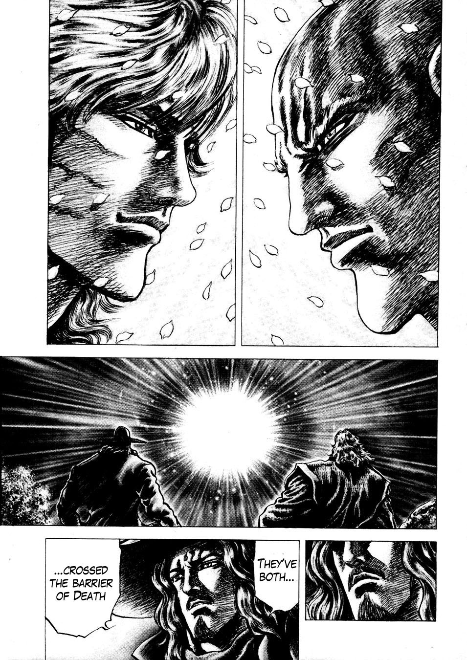 Souten no Ken Chapter 228 page 10 - Chapter 228: The Golden Blizzard of Blossoms!!