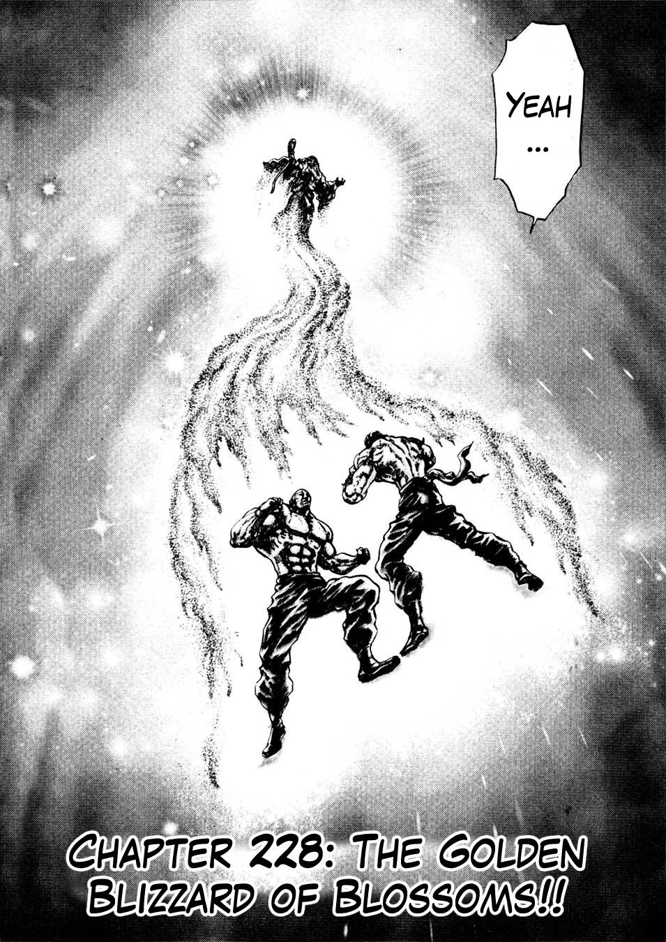Souten no Ken Chapter 228 page 3 - Chapter 228: The Golden Blizzard of Blossoms!!