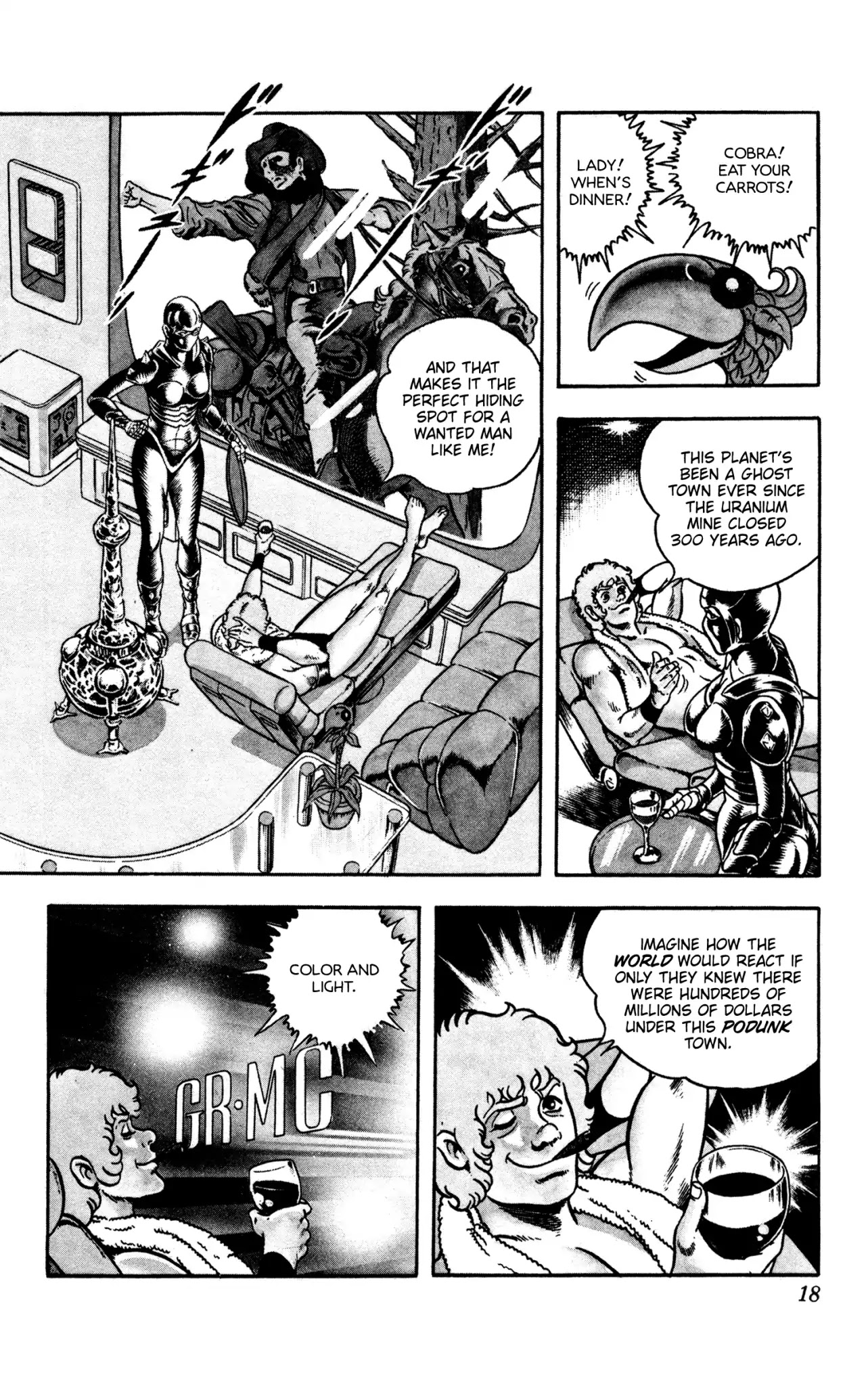 Space Adventure Cobra Chapter 10.16 page 18 - Vol.10 Chapter 16: The Extradimensional Race