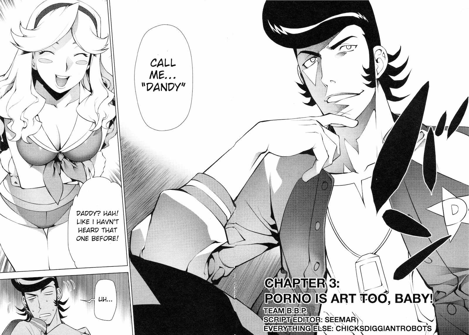 Space Dandy Chapter 3 page 4 - Chapter 3: Porno is Art Too, Baby!