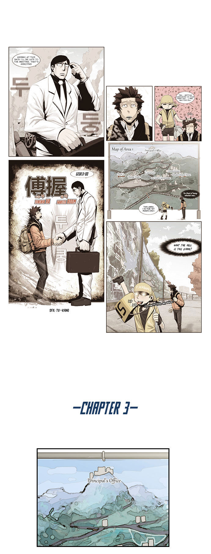 Special Martial Arts Extreme Hell Private High School Chapter 3 page 1 - Chapter 3