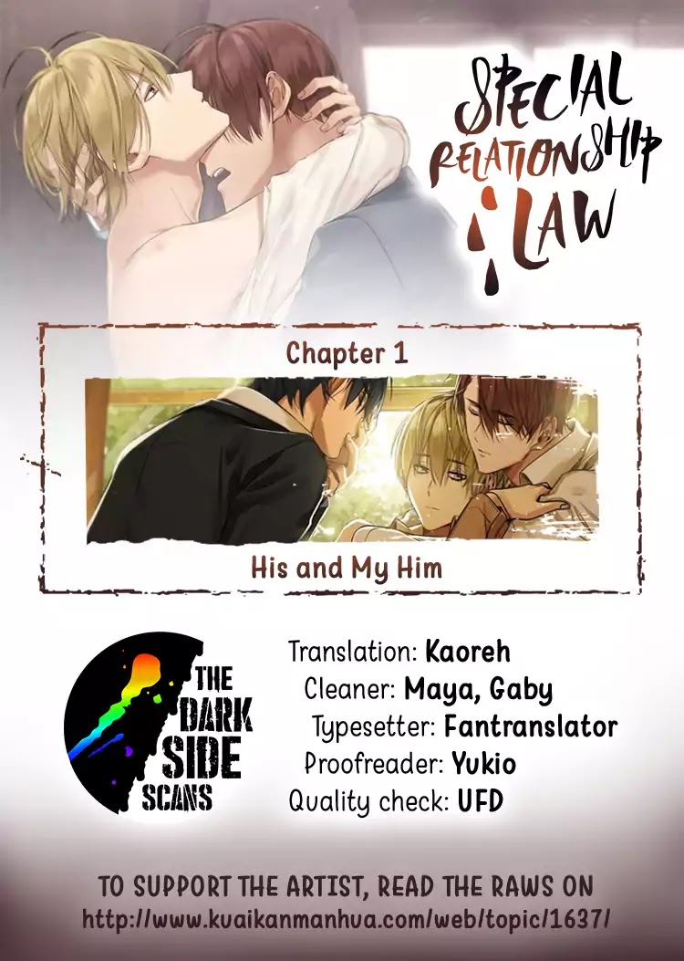 Special Relationship Law Chapter 1 page 1 - Chapter 1: His and My Him