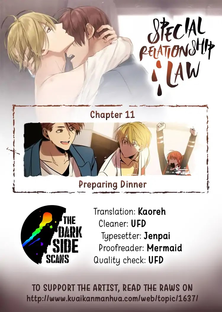 Special Relationship Law Chapter 11 page 1 - Chapter 11: Preparing Dinner