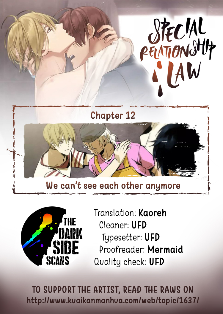 Special Relationship Law Chapter 12 page 1 - Chapter 12: We Can't See Each Other Anymore