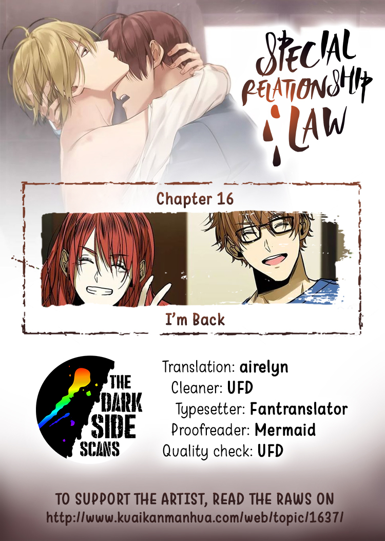 Special Relationship Law Chapter 16 page 1 - Chapter 16: I'm Back