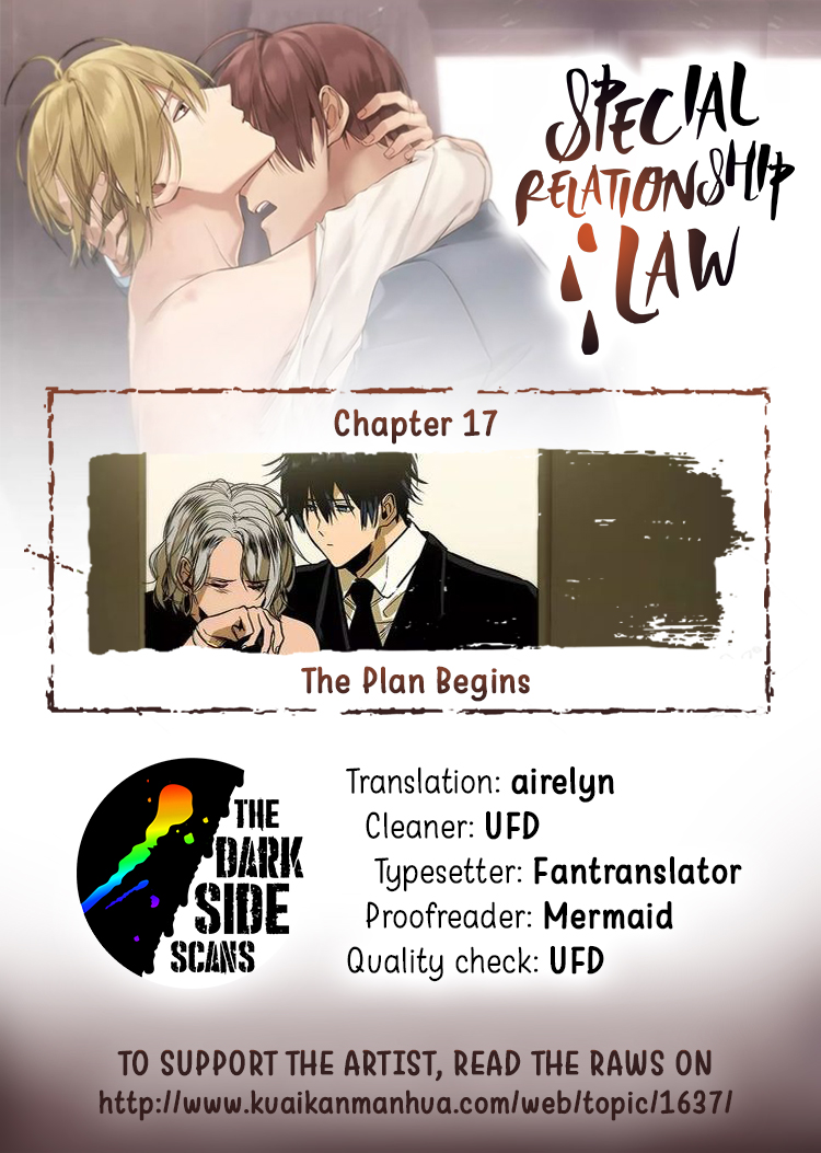 Special Relationship Law Chapter 17 page 1 - Chapter 17: The Plan Begins